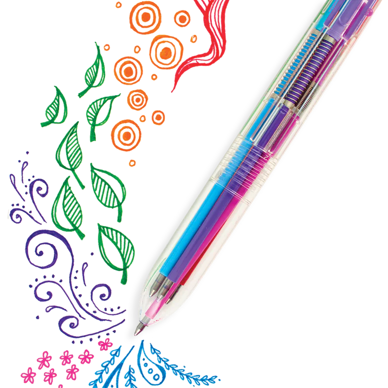 Ooly 6 Click Multi Color Gel Pen - Fine Tip