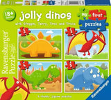 Ravensburger 2,3,4,5pc My First Puzzle 07289 Jolly Dinos