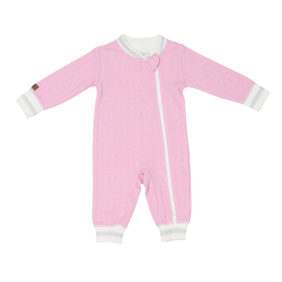 Juddlies Organic Cottage Playsuit - Sunset Pink