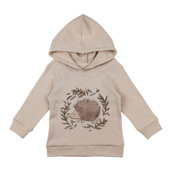 L'oved Baby Printed Raglan Hoodie Prickles