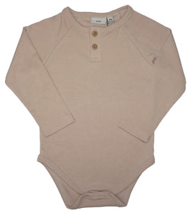 MID Henley Onesie Oatmeal