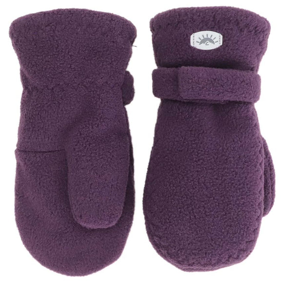 Calikids W1886 Fleece Mitten With Velcro - Blackberry