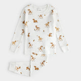 Petit Lem 2pc Pajamas Calf Print Infant