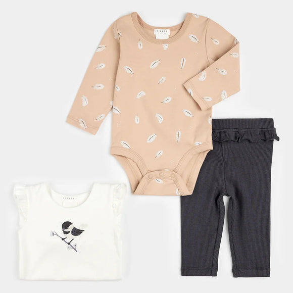 Petit Lem 3pc Set Chickadee