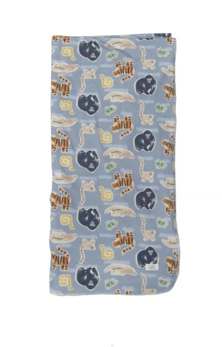 Loulou Lollipop Stretch Knit Blanket - Jungle Friends