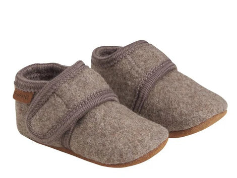 Enfant Wool Slippers Walnut