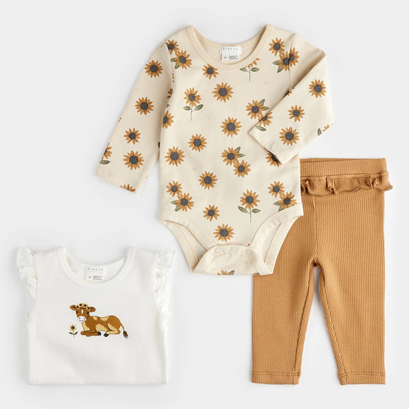 Petit Lem 3pc Set Calf Print