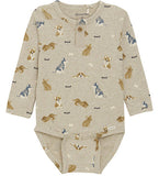 MinyMo Bodysuit LS Dog Print