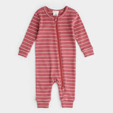 Petit Lem Rib Sleeper Raspberry Striped