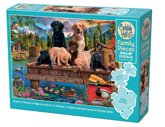 Cobble Hill 350pc Family Puzzle 47038 Pups and Ducks