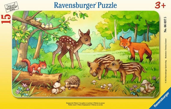 Ravensburger 15pc Tray Puzzle 06376 Animal Babies of the Forest
