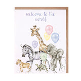 Baby Card Welcome to the World - Wild Animal