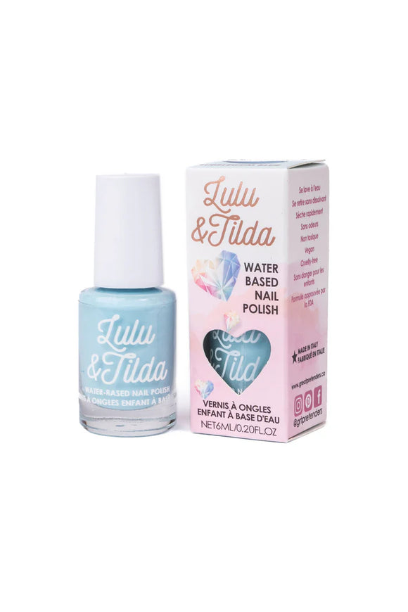 Great Pretenders 95004 Lulu & Tilda Washable Nail Polish - Blue Bubblegum