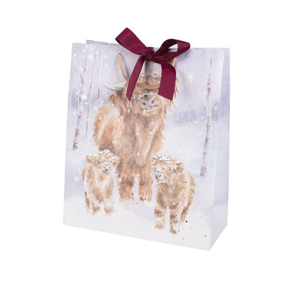 Wrendale Gift Bag A Highland Christmas