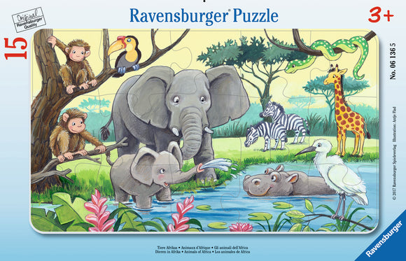 Ravensburger 15pc Tray Puzzle 06136 Animals of Africa