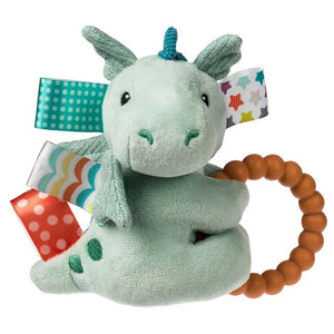 Mary Meyer Taggies Teether Rattle Drax Dragon 6"