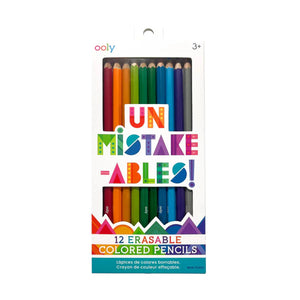 Ooly Un-Mistake-Ables Erasable Colored Pencils 12pk