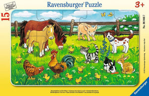 Ravensburger 15pc Tray Puzzle 06046 Farm Animals in the Meadow