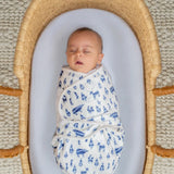 aden & anais Easy Swaddle Wraps Minky 3pk Scandinavian Sky