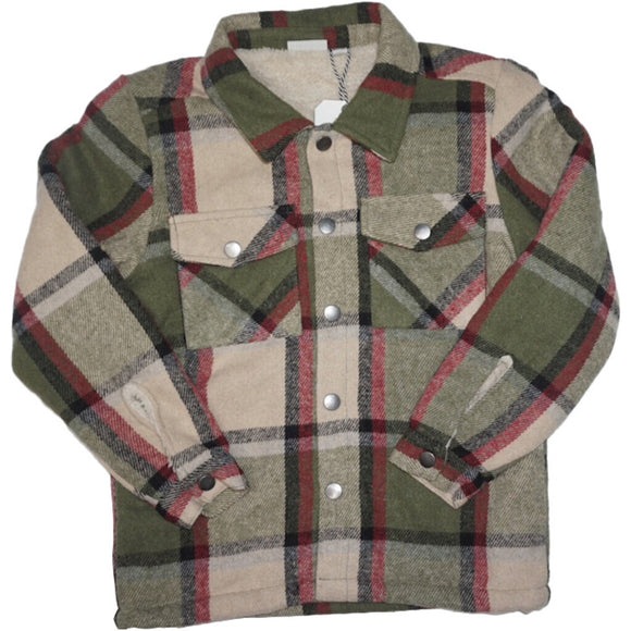 MID Flannel Shacket KIDS' Colonial