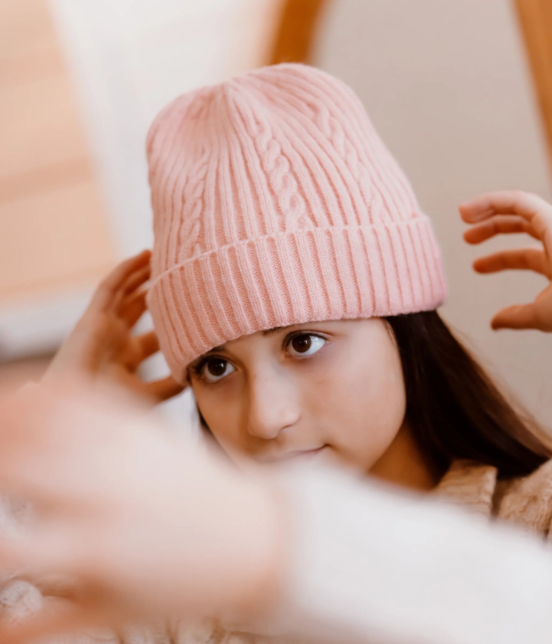 Pink on sale winter hat