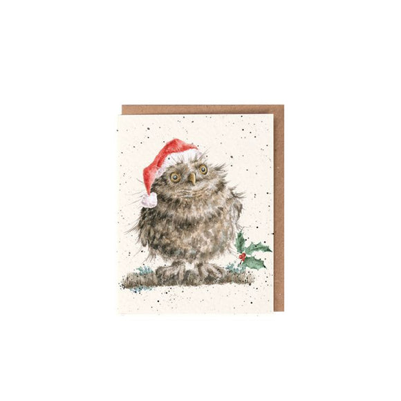 Gift Enclosure Card - 'Christmas Owl' Owl