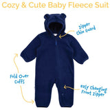 Jan & Jul Baby Fleece Bunting Suit Soft Brown