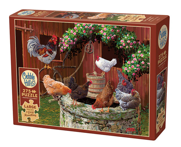 Cobble Hill 275pc Easy Handling Puzzle 48018 The Chickens are Well