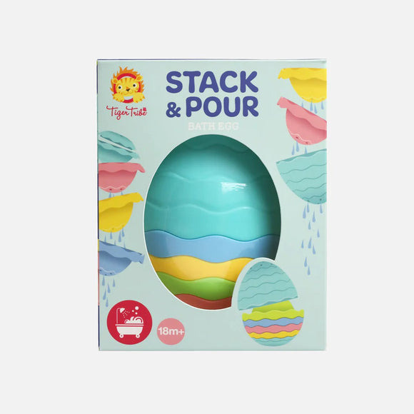 Tiger Tribe Stack and Pour Bath Egg