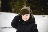 Calikids W2410Dino Trapper Hat Olive