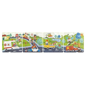 Hape E1639 Rescue Vehicles Puzzle