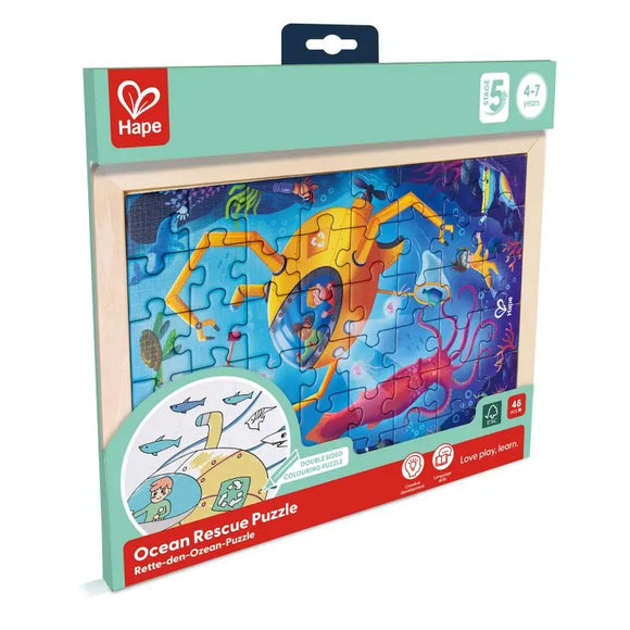 Hape E1643 Ocean Rescue Wooden Puzzle