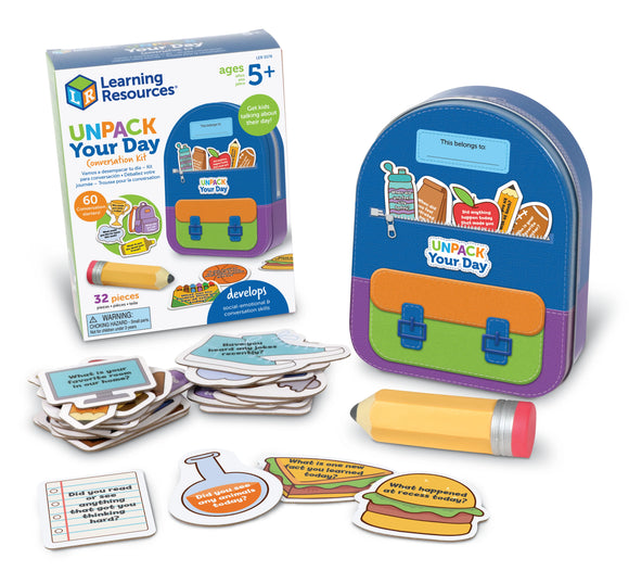 Learning Resources 5578 Unpack Your Day Conversation Kit