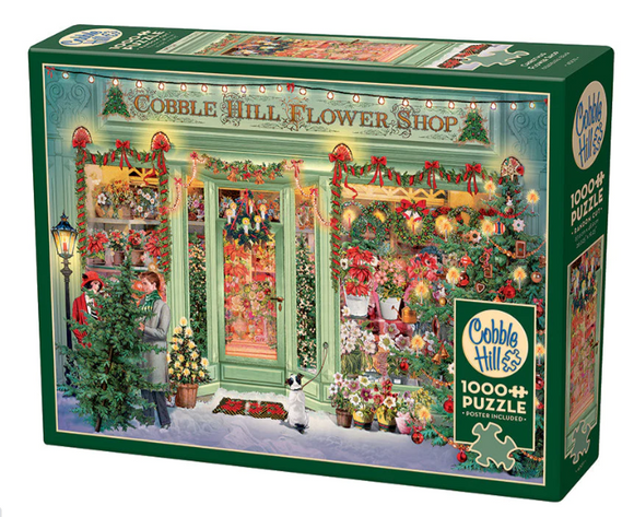 Cobble Hill 1000pc Puzzle 40011 Christmas Flower Shop