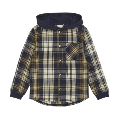 MinyMo Hooded Shirt Plaid