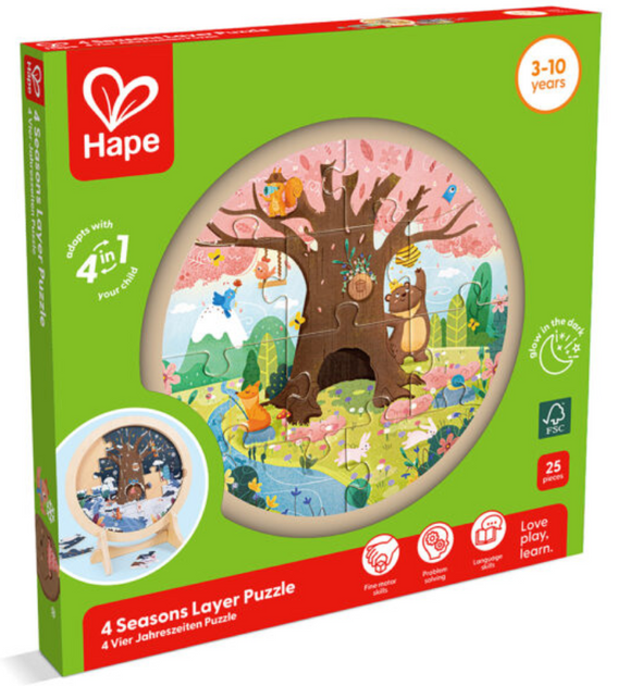 Hape E1653 4 Seasons Layer Puzzle