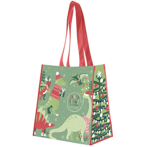 Stephen Joseph Recycled Gift Bag Holiday Dinosaur Large