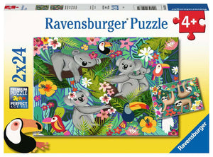 Ravensburger 2x24pc Puzzle 05183 Koalas & Sloths