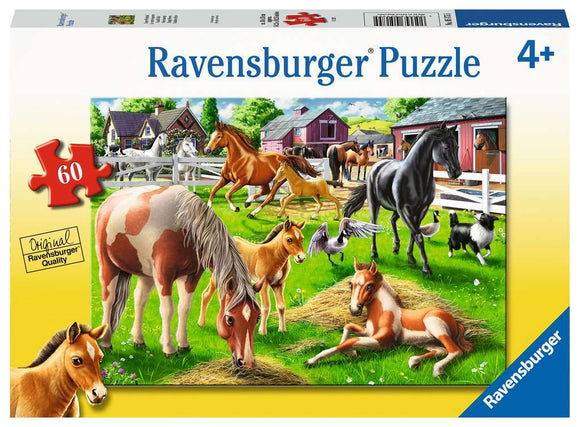 Ravensburger 60pc Puzzle 05183 Happy Horses
