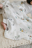 Loulou Lollipop Muslin Swaddle - Hedgehogs