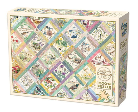 Cobble Hill 1000pc Puzzle 40091 Country Diary Quilt