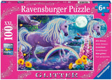 Ravensburger 00pc Puzzle 12980 Glitter Unicorn