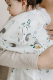 Loulou Lollipop Muslin Swaddle - Hedgehogs