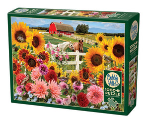 Cobble Hill 1000pc Puzzle 40208 Sunflower Farm