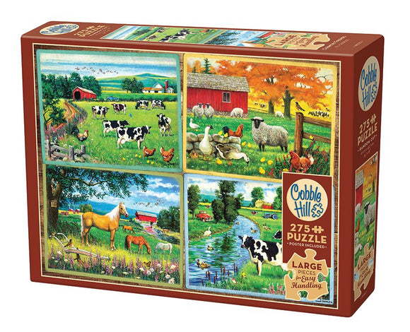 Cobble Hill 275pc Easy Handling Puzzle 48002 Country Friends