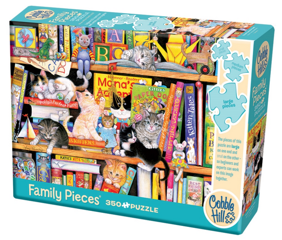 Cobble Hill 350pc Family Puzzle 47013 Storytime Kittens