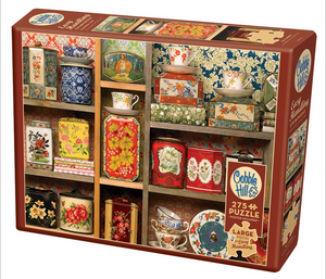 Cobble Hill 275pc Easy Hanndling Puzzle 88036 Tea Caddies