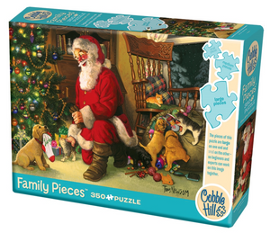 Cobble Hill 350pc Family Puzzle 47012 Santa's Lucky Stocking