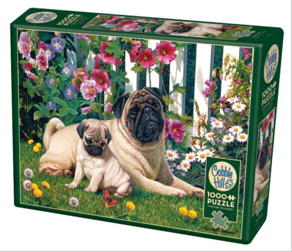 Cobble Hill 1000pc Puzzle 80132 Pug Family