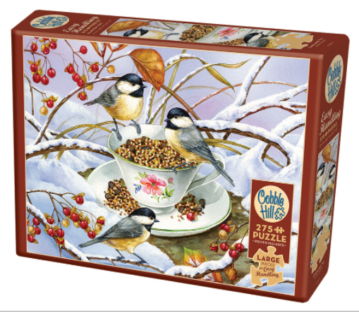 Cobble Hill 275pc Easy Handling Puzzle 48014 Chickadee Tea